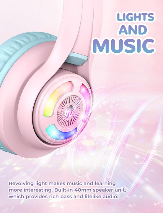 Image du produit Iclever Casque Kids Cat 74/85/94 dB