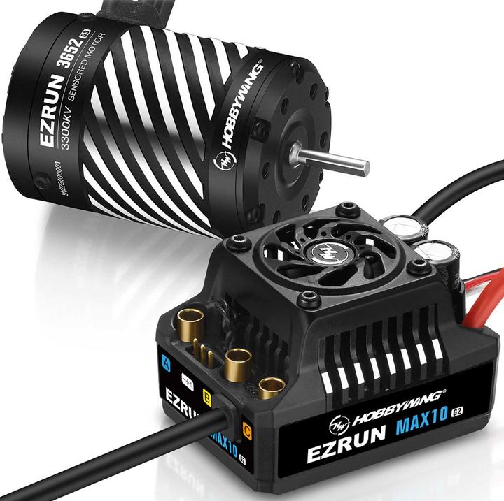 Produktbild Hobbywing Ezrun MAX10 G2 80A Combo mit 3652SD-3300kV 3,175 Welle