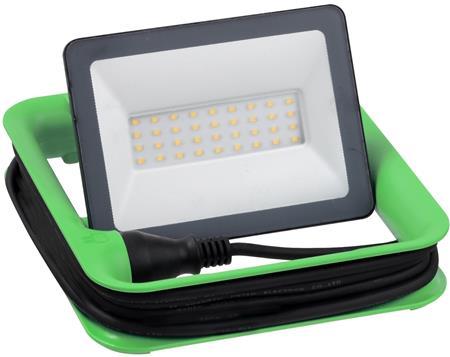 Actual product image Schneider Electric Thorsman compact arbejdslampe20w, ip65 dk plug 230v sort- I pose for DIY (30000 lm)