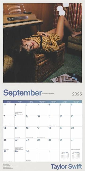 Taylor Swift Calendario da parete (30 x 30 cm, Inglese)