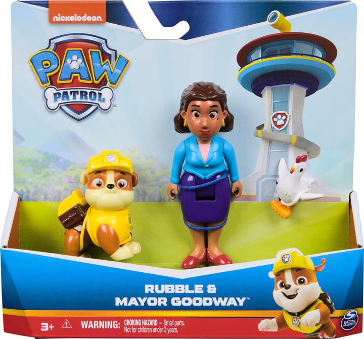 Actual product image Paw Patrol Rubble, Mayor Goodway & Chickaletta