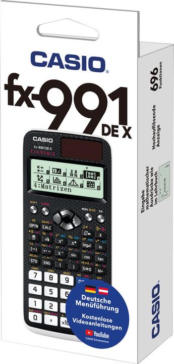 Actual product image Casio Fx-991de X (Batteries, Solar cells)