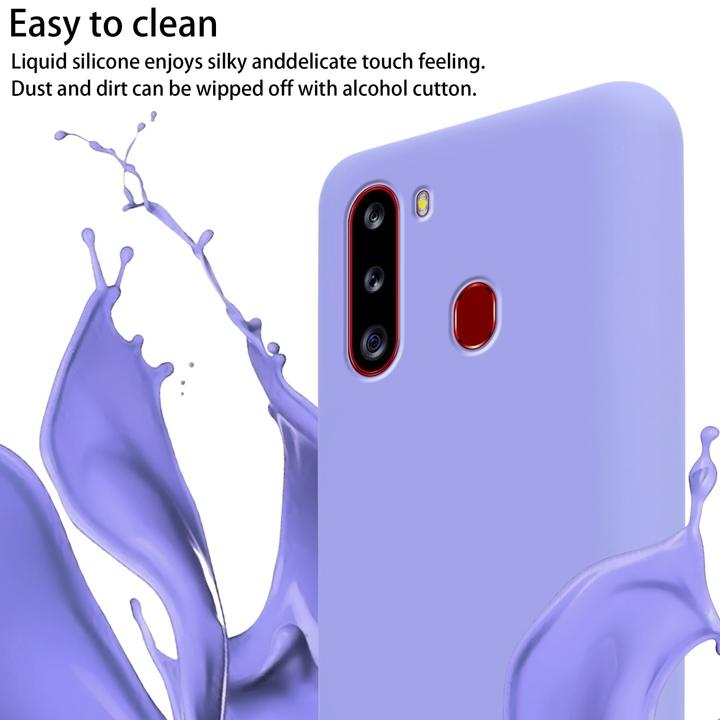 Actual product image Cadorabo TPU Cover Mobile Phone Chain Liquid (Samsung Galaxy A21)