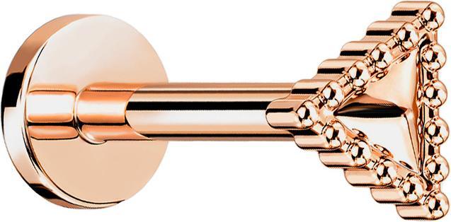 Produktbild Star Piercing Micro Labret Innengewinde rosegold Dreieck mit Kugelrand (Chirurgenstahl 316L, Messing)