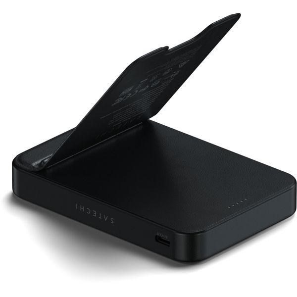 Actual product image Satechi OntheGo Magnetic Qi2 Powerbank Stand 10000 mAh Black (10000 mAh)