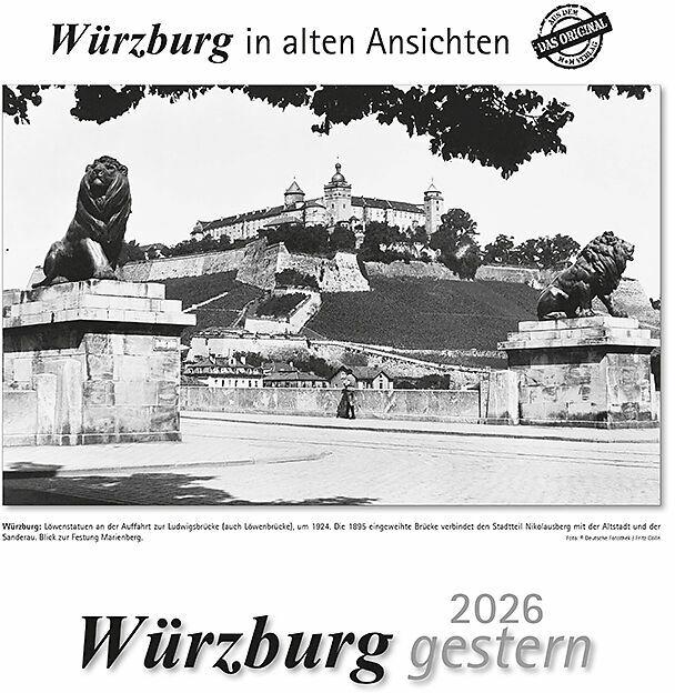 Produktbild Würzburg gestern 2026 (29 x 32 cm, Deutsch)