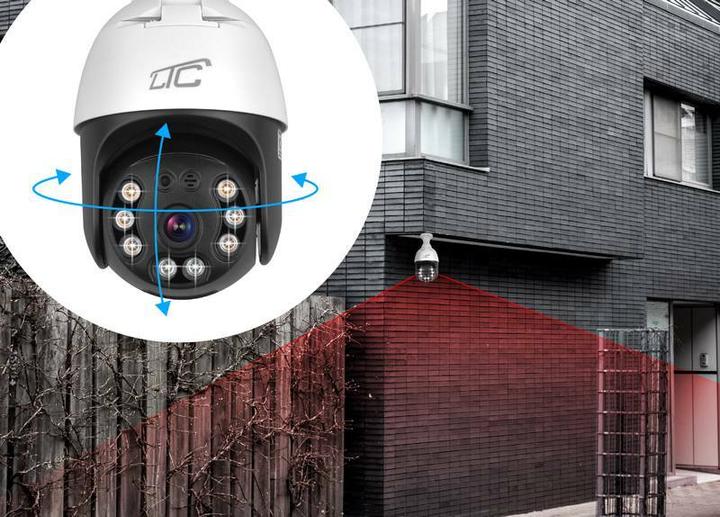 Actual product image Lasmex Internet Rotary Camera IP socket E27 IP65 PTZ 5Mpix 230V SMART LTC VISION