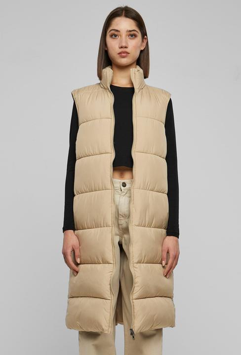 Actual product image Urban Classics Ladies Long Puffer Vest - 117697 (L)
