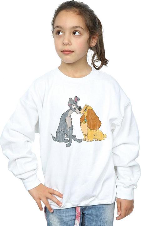 Produktbild Disney Lady And The Tramp Distressed Kiss Sweatshirt Mädchen (116)