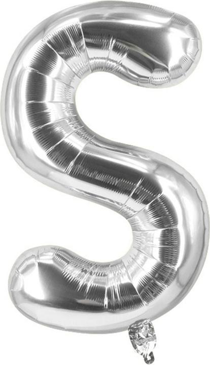 Actual product image Hermex Letter balloon S silver birthday party balloon foil balloon 40cm