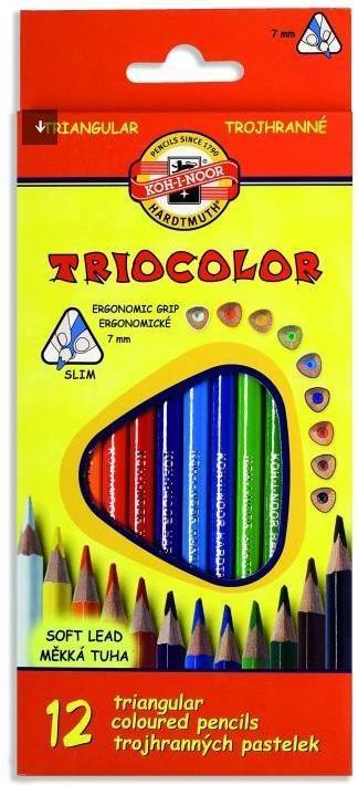 Actual product image Koh-i-Noor Triocolor Buntstifte 7mm 12 Farben (Multicoloured)