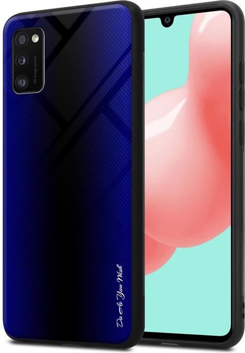 Actual product image Cadorabo TPU Striped Glass Cover (Samsung Galaxy A41)
