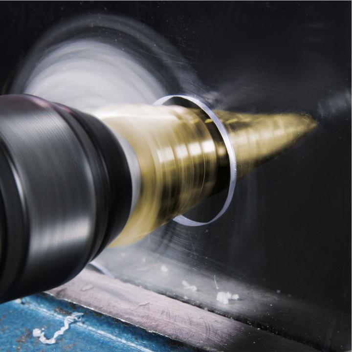 Actual product image Ruko Step drill set HSSTiN spiral fluted in the sizes in ABS plastic cassette pcs. (4 - 12, 4 - 30, 4 - 20)