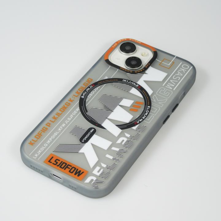 Produktbild PhoneLook Hülle MWK Cyber Grid Silikon mit MagSafe (Apple iPhone 15)