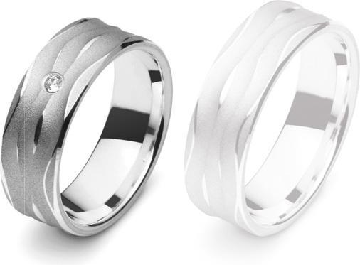 Immagine prodotto Muau Anello del partner (55, 925 Argento)