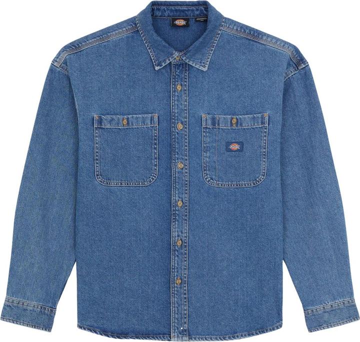 The Dickies Houston Ls Shirt Classic Blue (M)