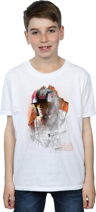 Immagine prodotto Star Wars The Last Jedi Poe Dameron Brushed Maglietta Ragazzi (128)