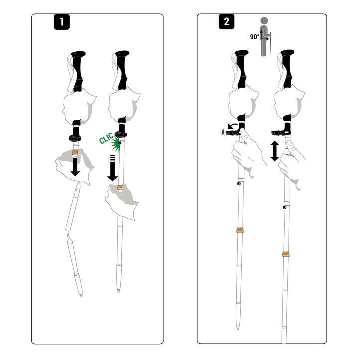 Produktbild Nanuq Trekkingstock PIZ Segnas (135 cm)