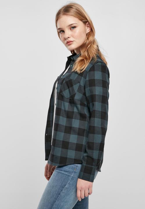 Actual product image Urban Classics Ladies Turnup Checked Flannel Shirt - 1180 (4XL)