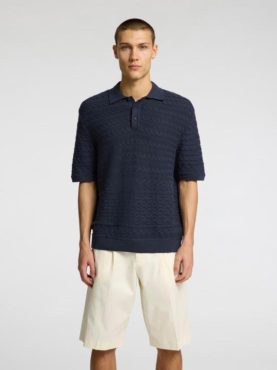 Actual product image Selected Homme Kurzärmeliges Polohemd aus Strick (XL)
