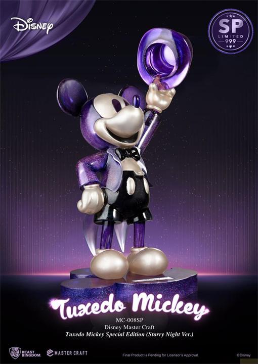 Actual product image Beast Kingdom Mickey Mouse statuette Master Craft 1/4 Tuxedo Mickey Special Edition Starry Night Ver. 47 cm