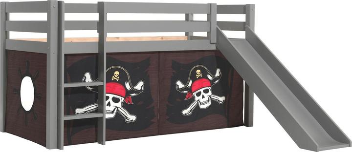 Immagine prodotto Vipack Letto piratesco a mezza altezza con scivolo (90 x 200 cm)