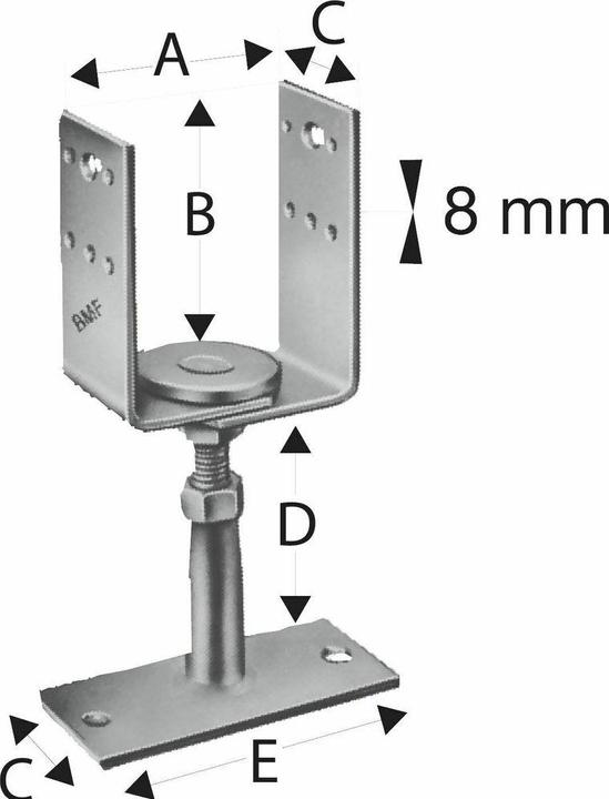 Produktbild Simpson Sst Stützenfuss (Stützenfuss, 1 Stk.)