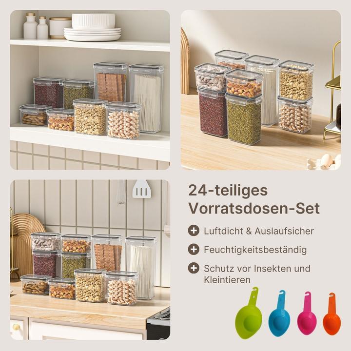 Image du produit Hermex Set de 24 boîtes à provisions (6.80 l)
