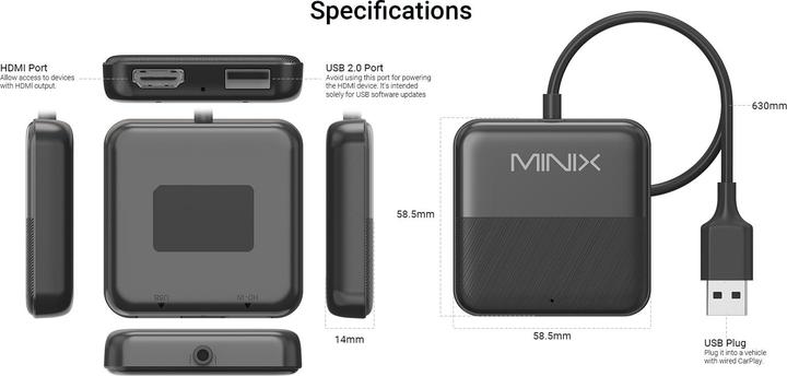 Actual product image Minix CA361 Plus