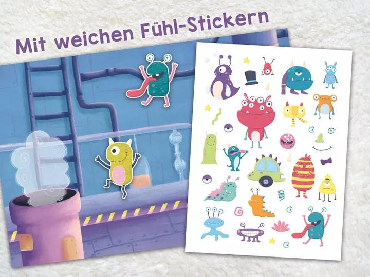 Actual product image My fluffy sticker book Monster