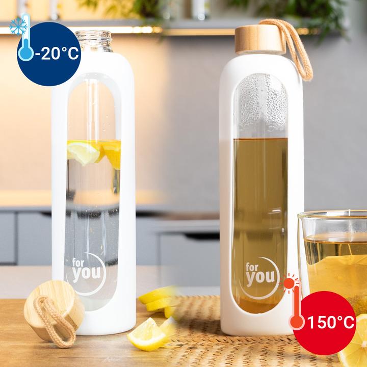 Actual product image For You Sustainable drinking bottle | 1000 ml | Snow White (1 l)