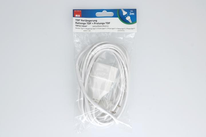 Produktbild Max Hauri TDF-Verlängerung H05VVH2-F2X1.0 (3 m, Typ 11)