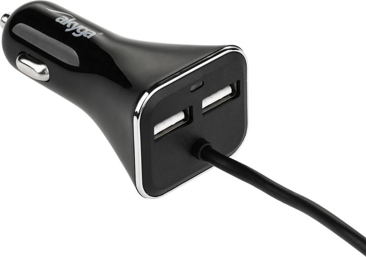 Actual product image Akyga AK-CH-10 USB Charger Car Output Current (max.) 9 A 4 x USB