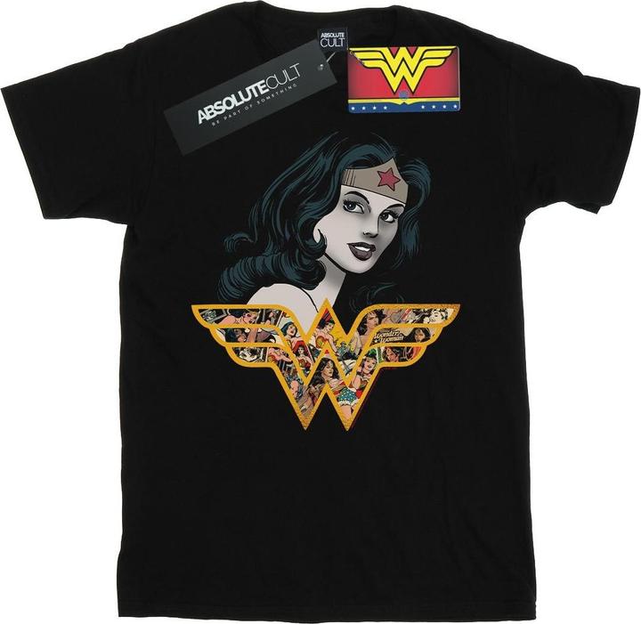 Image du produit - T-shirt WONDER WOMAN RETRO COLLAGE - Fille (140, 146)