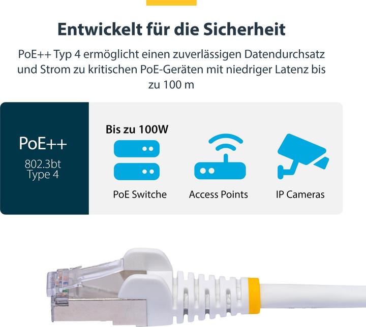 Produktbild StarTech com NLWH-12M-CAT8-PATCH, 12 m, Cat8, S/FTP (S-STP), RJ-45, RJ-45 (S/FTP, CAT8.2, 12 m)