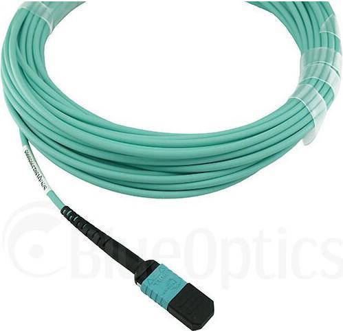 Actual product image BlueOptics MC6709309-007 compatible MPO-4xLC OM3 patch cable 7.5 metres