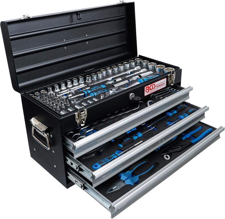 Actual product image BGS Metal workshop Tool Case 3 Drawers with 143 Tools (3312 pieces)