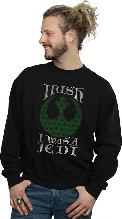 Actual product image Star Wars Mens Irish I Was A Jedi Sweatshirt (M)