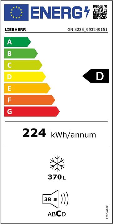 Energie-Label Liebherr GN 5235 (Freistehend, 370 l)