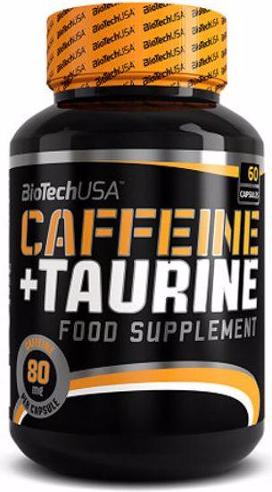 Actual product image Biotech USA Caffeine Taurine (60 Piece, Capsules, 70 g)