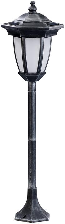 Actual product image Lunartec Set of 2 solar LED stand lantern with flame effect (IP44)