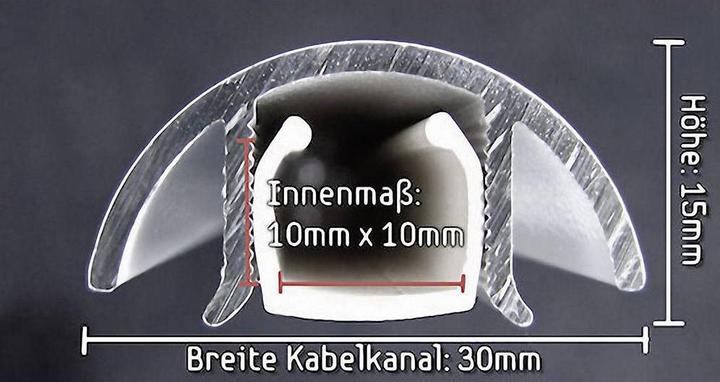 Image du produit Alunovo Goulotte de câblage Mini Design (Conduit, 20 cm)