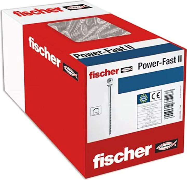 Actual product image Fischer Chipboard screw Power-Fast II countersunk head TX 4x35 mm galvanised 200 pcs. (200 Screws per piece)