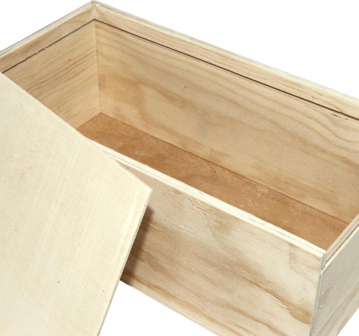 Actual product image Natura Punto Cosmetic tissue box made of wood, natural, 25 x 13 x 9.2 cm