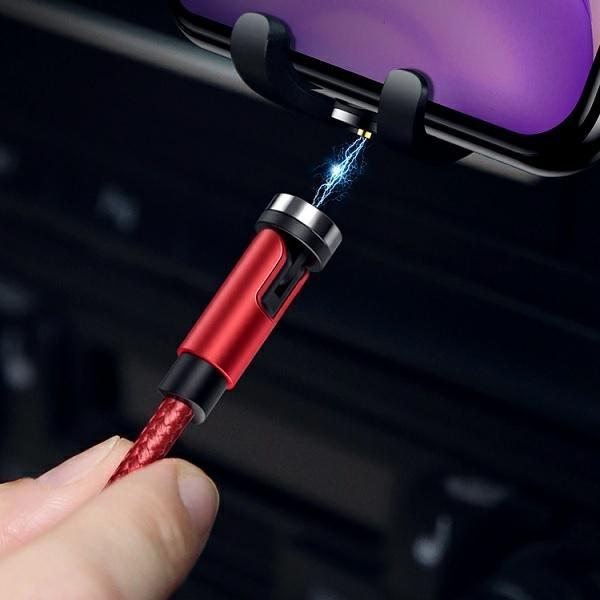 Actual product image Usams USB USB-A - lightning cable 1 m red (109578) (1 m, USB 3.0)
