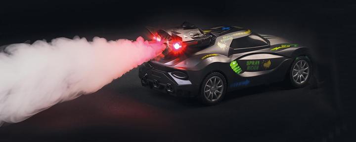 Actual product image Happy People HP RC Spray Rider Car 19cm With Light And Spray