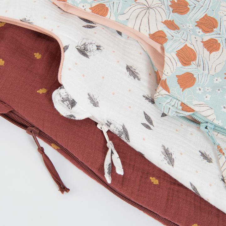 Produktbild Moulin Roty Baby-Schlafsack blau mit Blumen 70 cm, Après la Pluie (70 cm, 3.5 TOG)