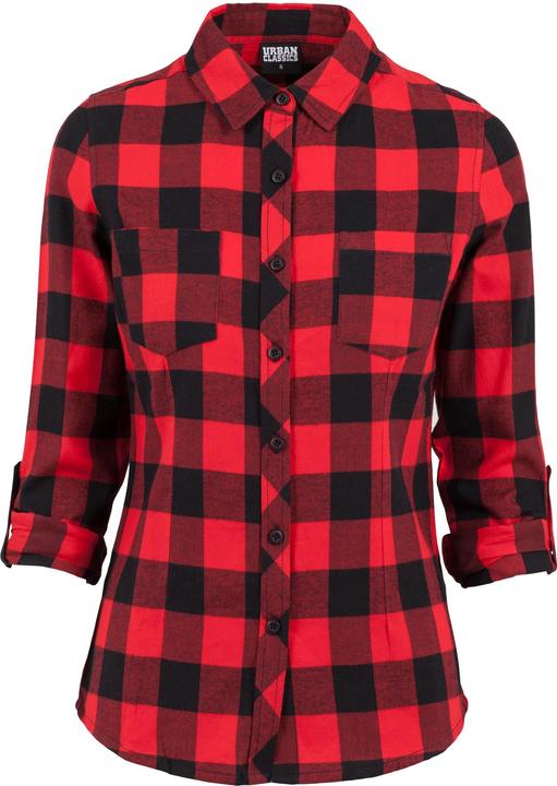 Produktbild Urban Classics Ladies Turnup Checked Flanell Shirt (XS)