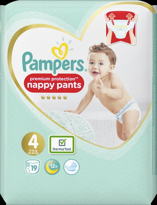 Produktbild Pampers Premium Protection Pants (Gr. 4, Tragepack, 19 Stück)