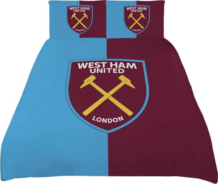 Actual product image West Ham United FC Split Duvet Cover Set
